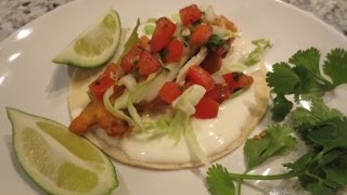 Crispy Beer Battered Fish Tacos with Pico De Gallo [upl. by Margarita]