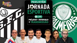 AO VIVO SANTOS X PALMEIRAS  CAMPEONATO PAULISTA  FINAL 2024  JORNADA ESPORTIVA EPE [upl. by Ellennad]