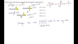 Comparing the acidity of carboxylic acid sulfonic acid and sulfinic acid [upl. by Eelam]