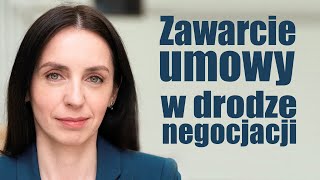 Zawarcie umowy w drodze negocjacji Prawo przy kawie [upl. by Releehw]