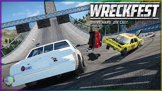 Rock Bottom Blowout Derby  Wreckfest  NASCAR Legends Mod [upl. by Ecerehs86]