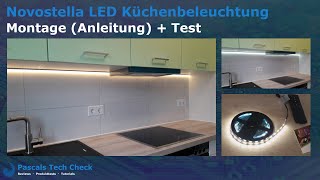 Novostella LEDKüchenbeleuchtung  Montage Einbau Anleitung und Test [upl. by Aiekan]