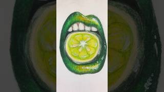 Old lemonade trend but with lime lips 👄🍋‍🟩🍋 Credits to Artcoaster [upl. by Sayer]