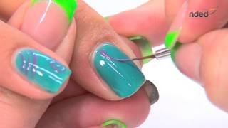 Nail Art Décor été avec Vernis Semi Permanent pour Ongles  rbnailsde [upl. by Nylanej]