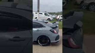 Honda Civic FK8 Type R Flyby Turbo Whistles BOV Sound BEST SOUNDING FK8 [upl. by Falo867]