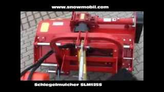 HeckSchlegelmulcher SLM125S für Kleintraktoren mit hydraulischem Seitenverschub und Freilauf [upl. by Naej]