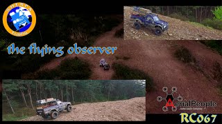 Offroad Action  the flying observer  Landrover  Hilux  DJI Inspire  RC 067  SHERPA Trophy [upl. by Annavoig]