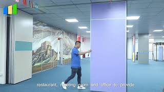 Hotel Banquet Hall Conference Room School Movable Sliding Partition Walls  Ebunge Partition Wall [upl. by Ysac]