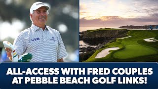 Fred Couples takes on No 8 at Pebble Beach Golf Links [upl. by Aline941]