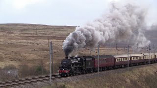 45407 Stanier Magic over Shap on the Northern Belle 161124 [upl. by Atinor]