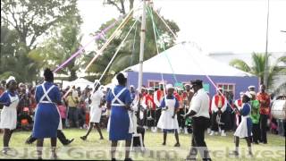 THE MAYPOLE PART OF THE BARBADOS LANDSHIP RITUAL PERFORMANCE [upl. by Wallas]