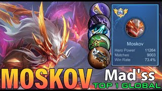 Legendary Aggressive Moskov Insane 9000 Matches  Top 1 Global Moskov by Madss  Mobile Legends [upl. by Jessalin]