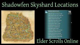 Shadowfen Skyshard Locations Elder Scrolls Online ESO [upl. by Walden953]