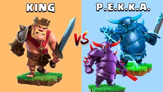 Is PEKKA still the STRONGEST Pekka vs Barbarian King Clash of Clans Gameplay [upl. by Cinda378]