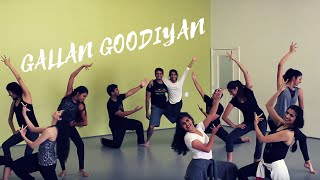 Gallan Goodiyaan Choreography  Rhythm India Bollywood Dance [upl. by Elleinnod562]