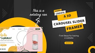 Framer Tutorial 3D Carousel Slider [upl. by Darraj]