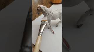 🖤Customizing my schleich 🤍 customization schleich [upl. by Akcirderf]