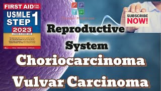 USMLE step 1Choriocarcinoma and Vulvular carcinoma from First AidReproductive PathologyUrduHindi [upl. by Erdnael]