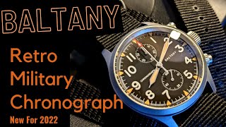 Baltany Retro Military Chronograph Watch [upl. by Enoval405]