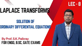 Solution of differential Equation ODE  by Laplace Transforms  Application of Laplace Trans  SKP [upl. by Rheingold]