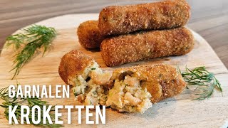 Garnalen Kroketten maken receptShrimp croquettes recipe [upl. by Yeniffit]