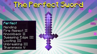 How to enchant a PERFECT Minecraft Sword  7 enchantments [upl. by Eelyab]