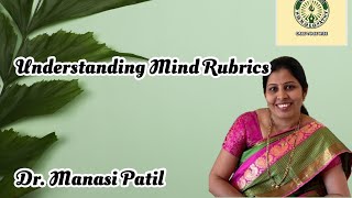 Mission Homoeopathy Understanding Mind Rubrics  Affectation Dr Manasi Patil [upl. by Ahsienyt]