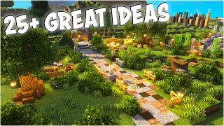 25 Build Ideas to make your Minecraft Survival World Better [upl. by Crystie883]