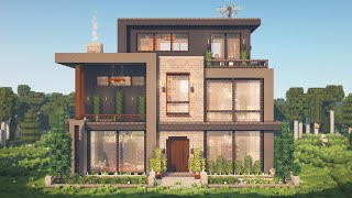 How to Build the Ultimate Modern House  Interior in Minecraft • Tutorial [upl. by Obellia]