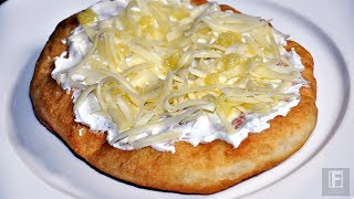 Hungarian Langos Recipe [upl. by Esilrahc]