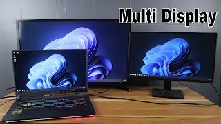 How to Connect Windows 11 Laptop Screen to Multiple Display [upl. by Onek57]