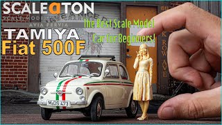 Tamiya Fiat 500F 124 Scale Model Car [upl. by Varrian145]