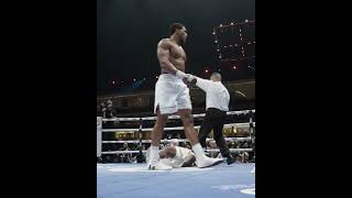 UNSEEN ANGLE Anthony Joshuas Monster KO Vs Francis Ngannou [upl. by Mile]