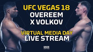 UFC Vegas 18 Overeem vs Volkov Virtual Media Day LIVE Stream  MMA Fighting [upl. by Rivalee]