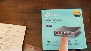 TPLink 5 Port Gigabit Ethernet Network Switch  Ethernet Splitter TPLink Review Setup [upl. by Atiraj435]