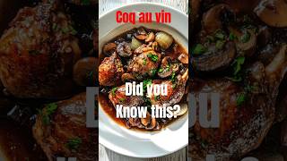 Coq au vin did you know this foodshorts foodfacts chicken [upl. by Langbehn]