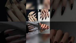 Which nail shape are you  👀💅🏻 asthetic nails trending ytshorts [upl. by Aneloj]