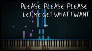 The Smiths  Please Please Please Let Me Get What I Want  Piano Cover amp Tutorial [upl. by Whelan]