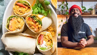 EASY high protein Buffalo Chickpea Wrap is a MEAL PREP must  Vegan and Vegetarian Meal Ideas [upl. by Teiv368]